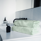 8er Set Gästetücher Plain Mint