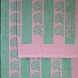 Single XXL Badetuch pink grün gestreift